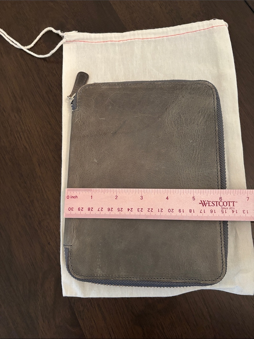 Destash SALE B6 Galen Leather Zipped Notebook Folio Planner Cover Distressed - Picture 14 of 16